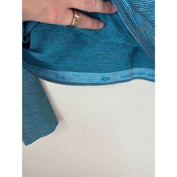 Lululemon Swiftly Tech Long Sleeve Crew Indian Ocean Blue Size 12 - Picture 9 of 9